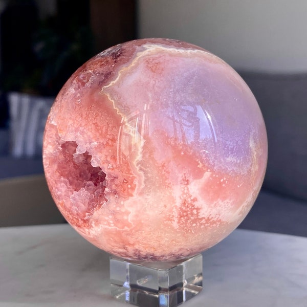 Statement Piece Pink and Purple Amethyst Sphere
