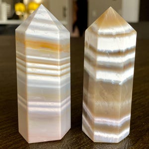 Colorful Banded Persian Jasper Agate Towers