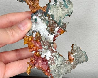 Colorful White Pine Mine Native Michigan Copper Specimen