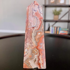 Pink Mexican Crazy Lace Agate Tower