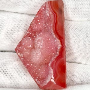 RARE Natural Brazilian Pink Botryoidal Druzy Agate