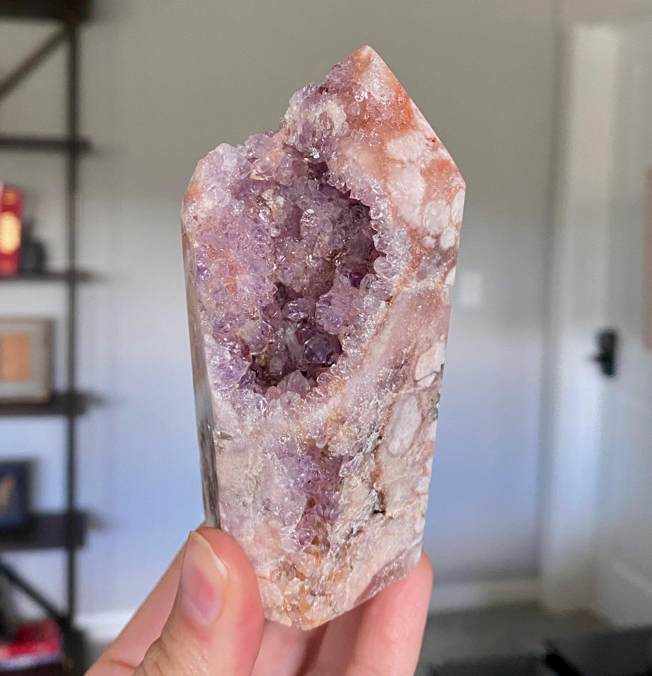 ★★★大特価【 高品質 ピンクアメジスト フラワーアゲートドゥルージー ドゥルージーピンクアメジストフラワーアゲートタワー - Etsy 日本