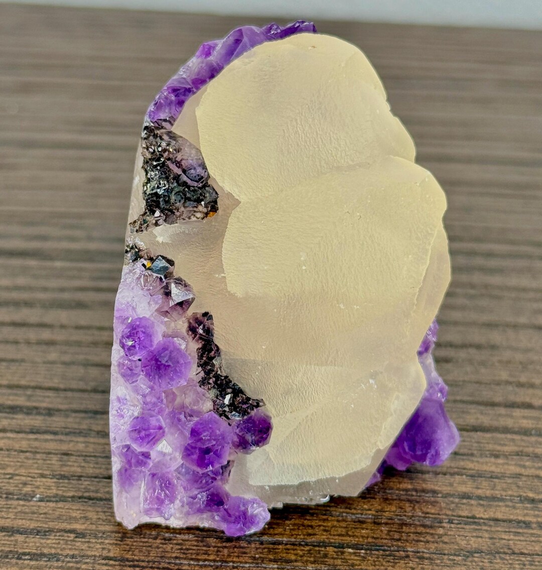 CUTE Mini Amethyst Free Form With Calcite - Etsy