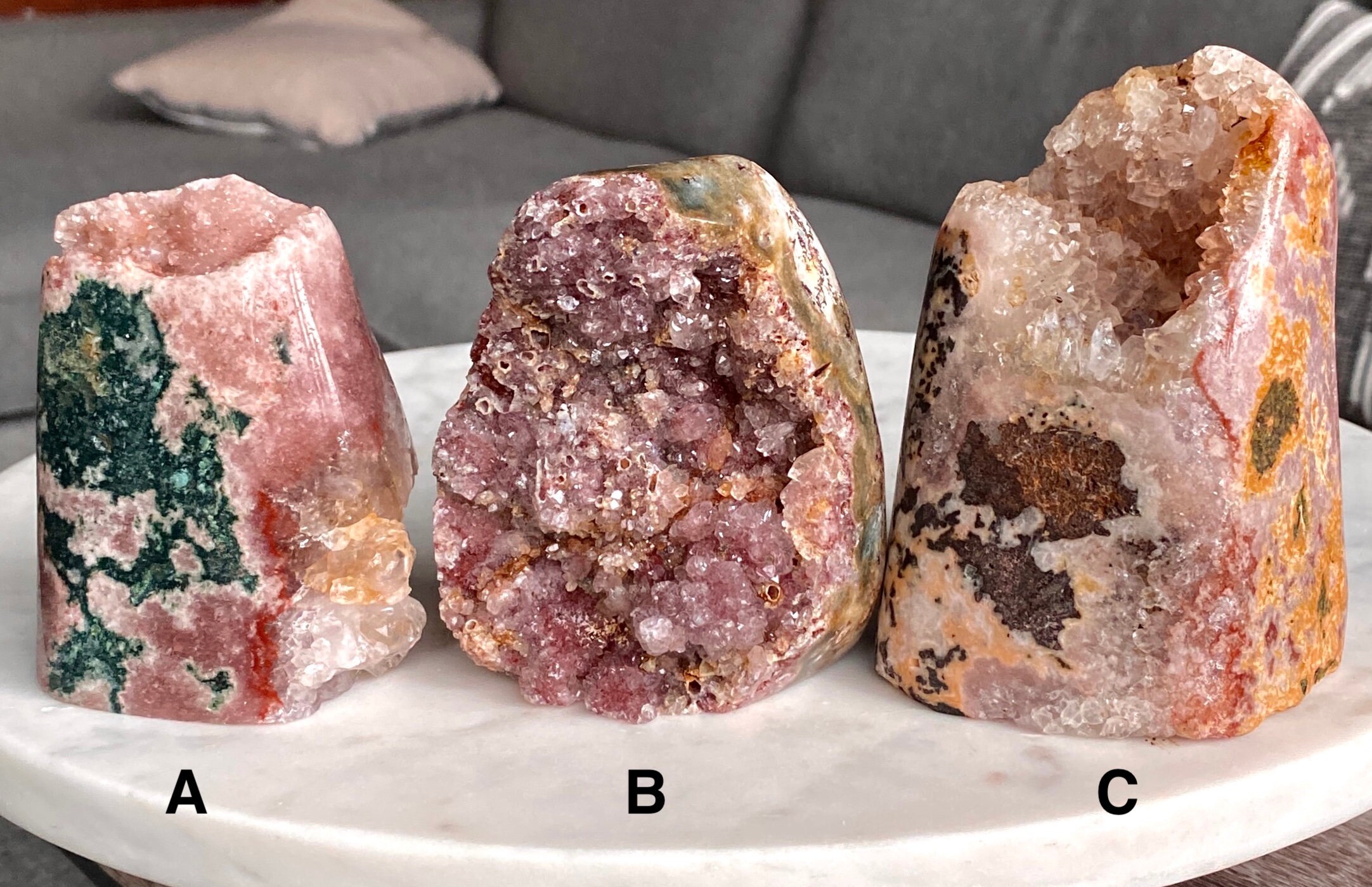 高品質ピンクアメジストドゥルージーフリーフォーム - Etsy 日本