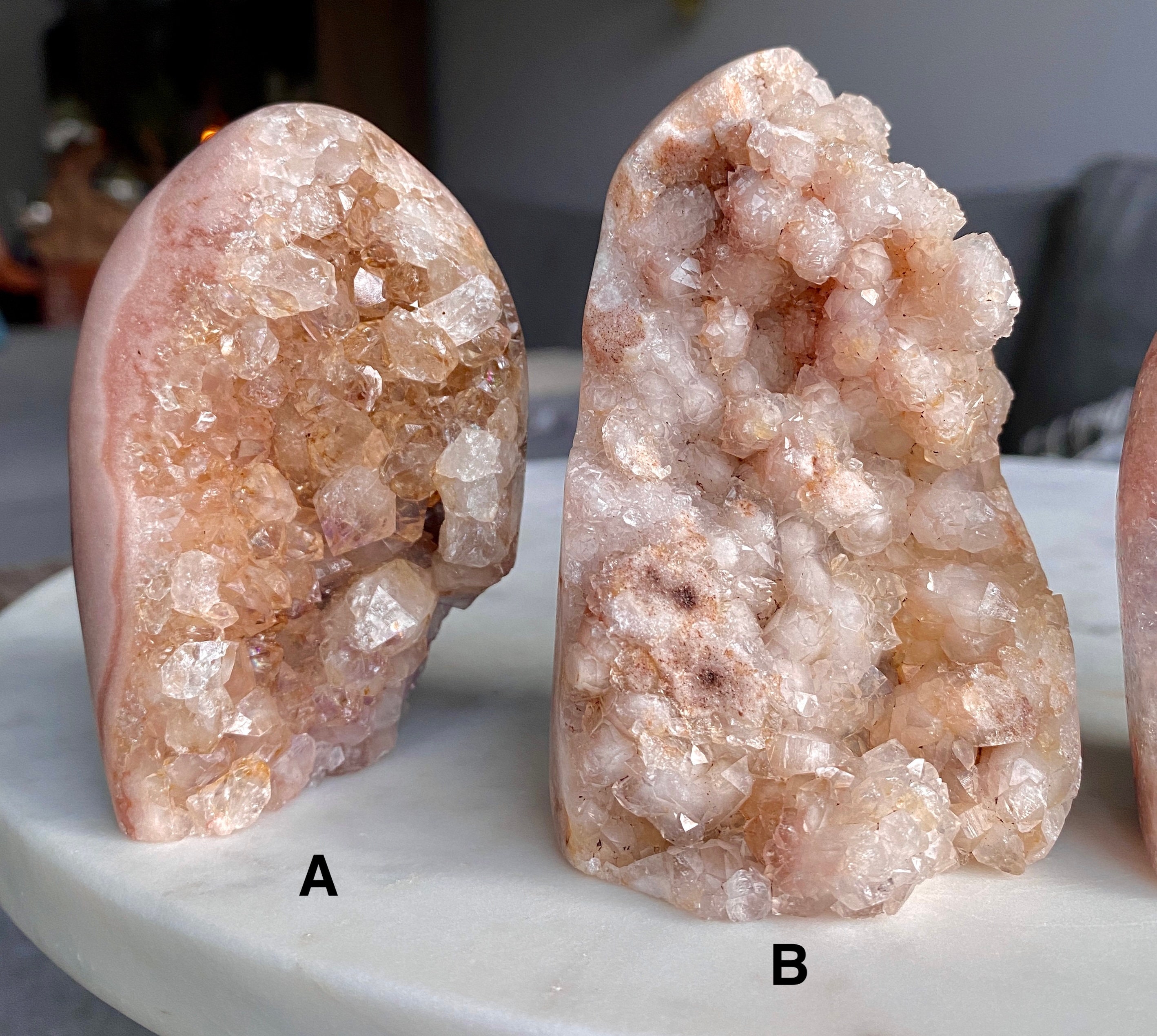 高品質ピンクアメジストドゥルージーフリーフォーム - Etsy 日本