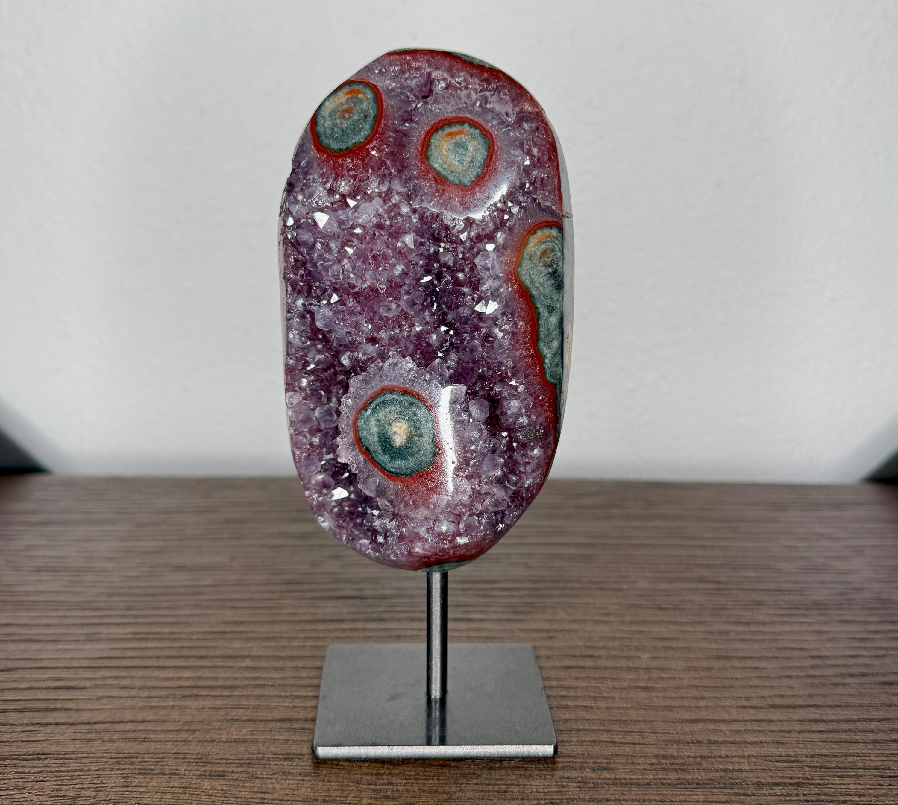 Purple Amethyst With Green Jasper - Etsy