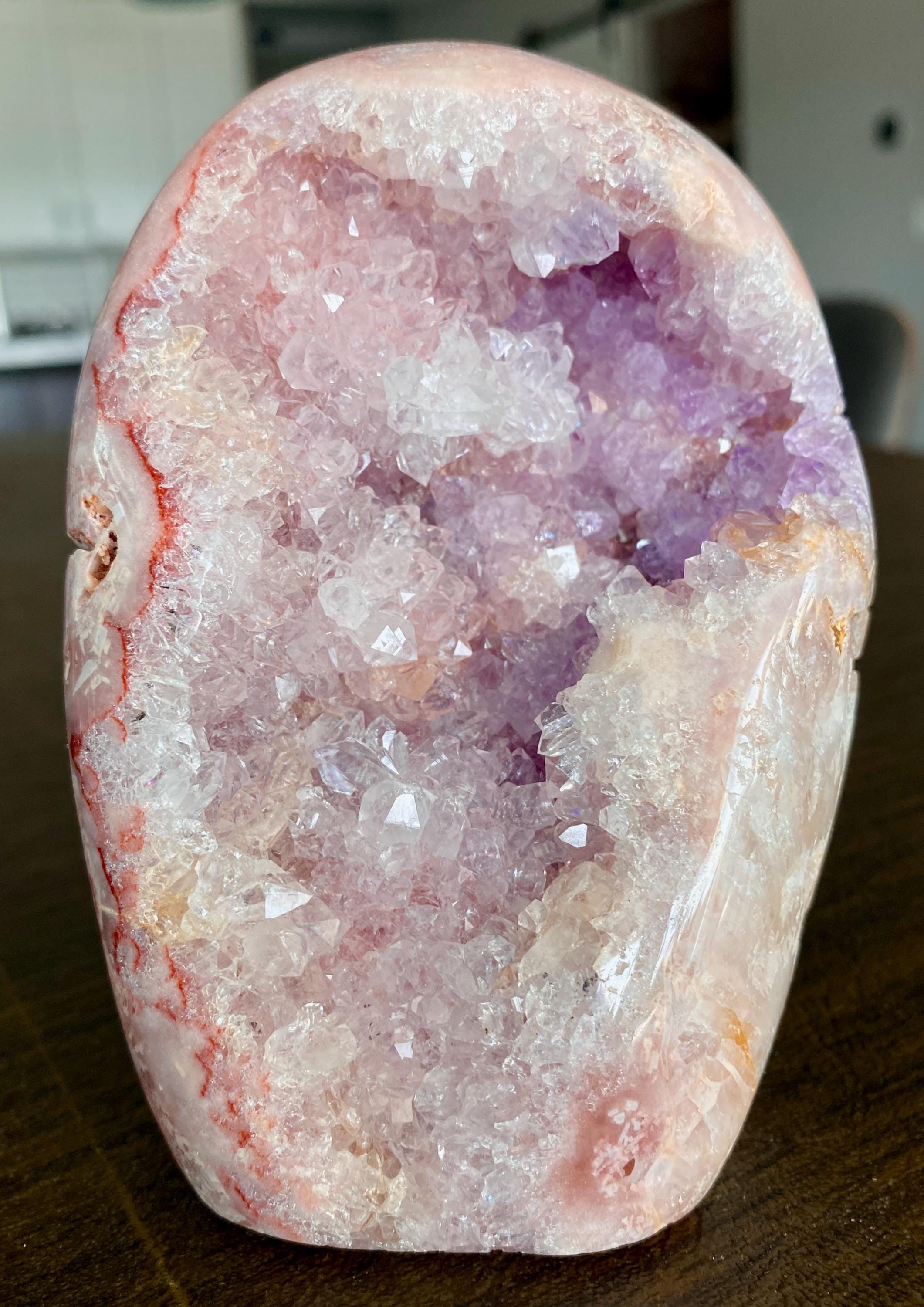 ピンクアメジスト、ジオード、フリーフォーム　コレクション ピンクアメジスト、ジオード、フリーフォームコレクション