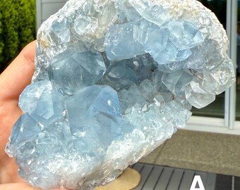ブルーセレスタイトの晶洞 - Etsy 日本