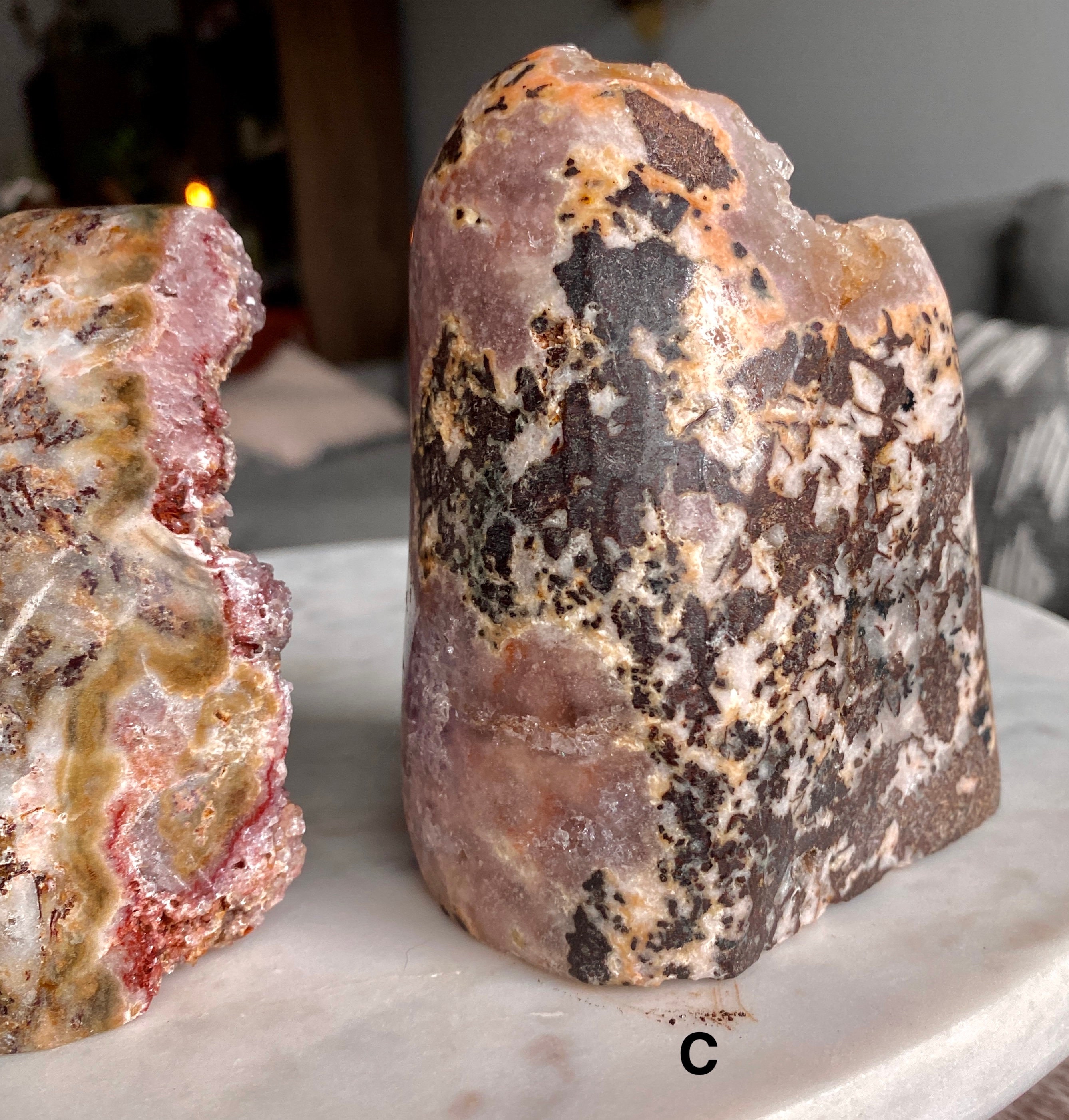 高品質ピンクアメジストドゥルージーフリーフォーム - Etsy 日本