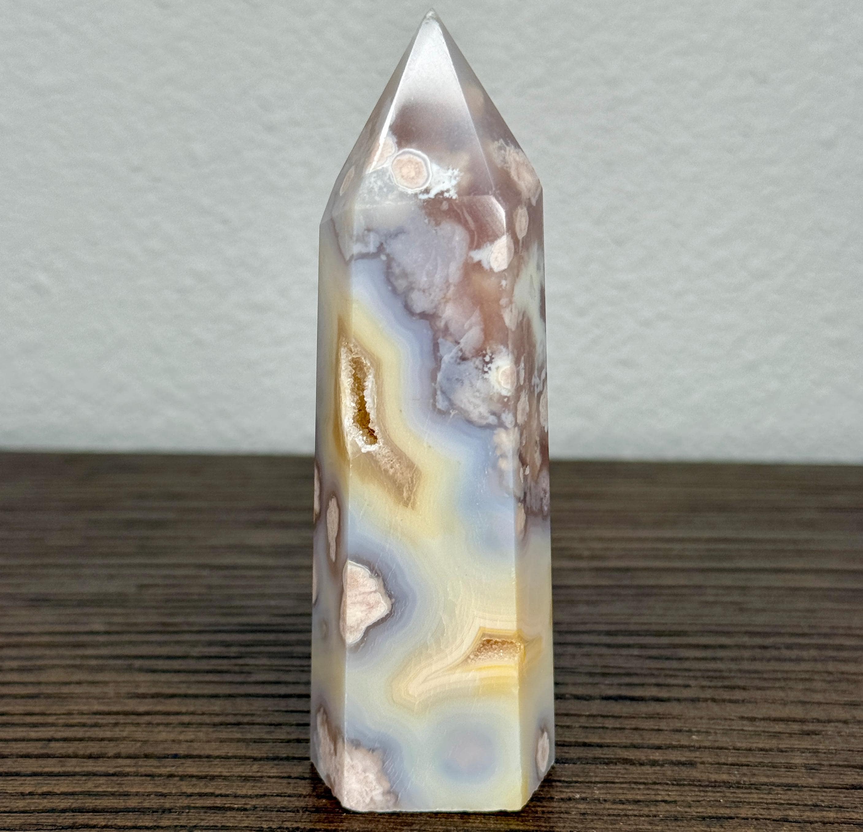 Dreamy Pink Amethyst Flower Agate Tower - Etsy