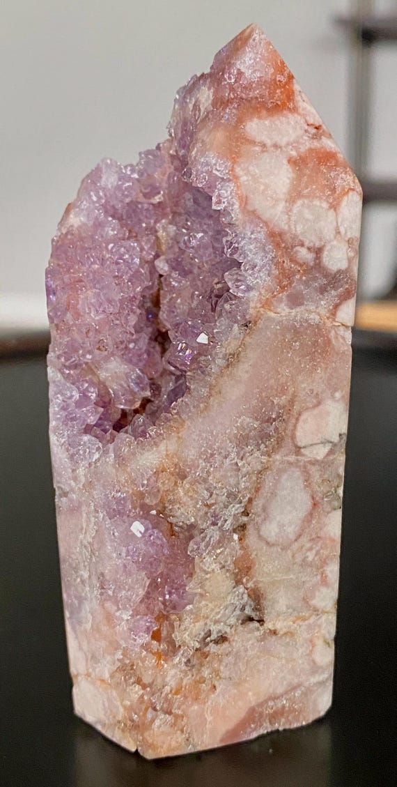 ドゥルージーピンクアメジストフラワーアゲートタワー - Etsy 日本