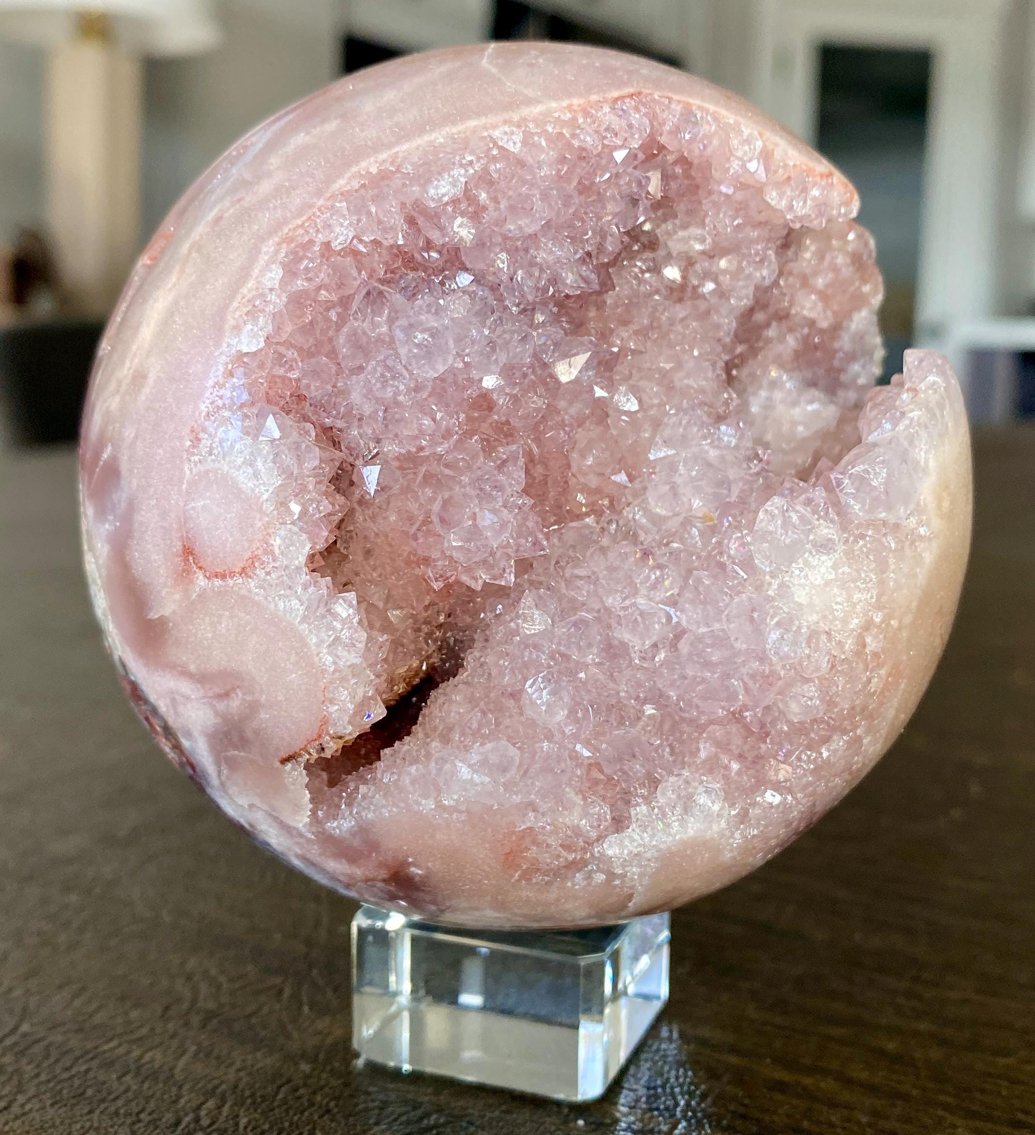 Super Druzy Pink Amethyst Sphere - Etsy