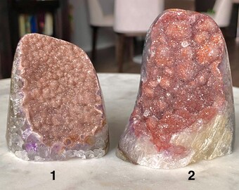希少なピンクシュガードゥルージーレインボーアメジスト - Etsy 日本