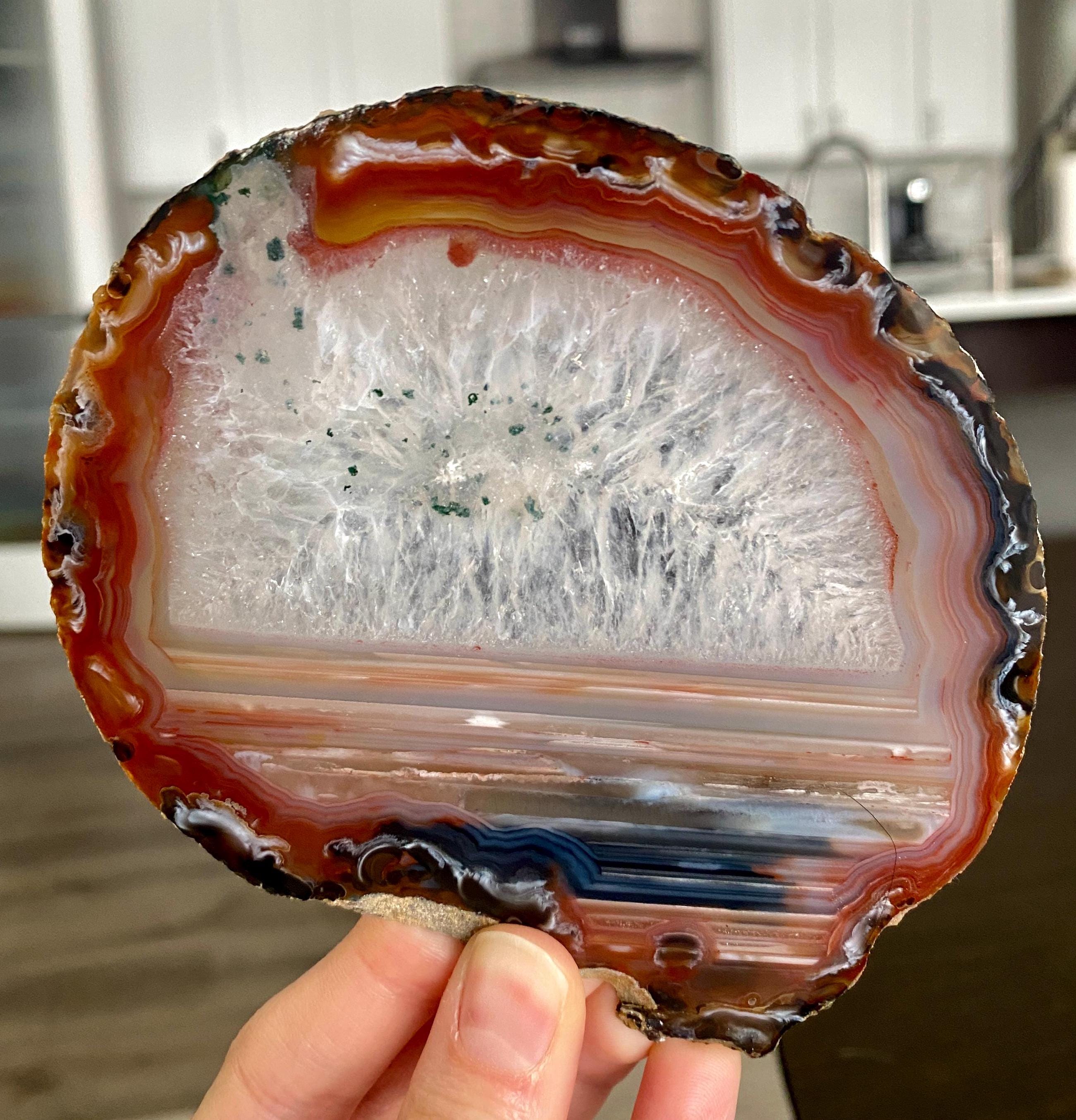 Neat Banded Brazilian Agate in Quartz