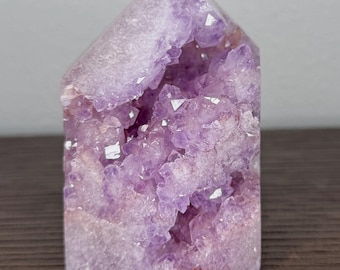 ライトピンクのアメジストフラワーアゲートドゥルージータワー - Etsy 日本