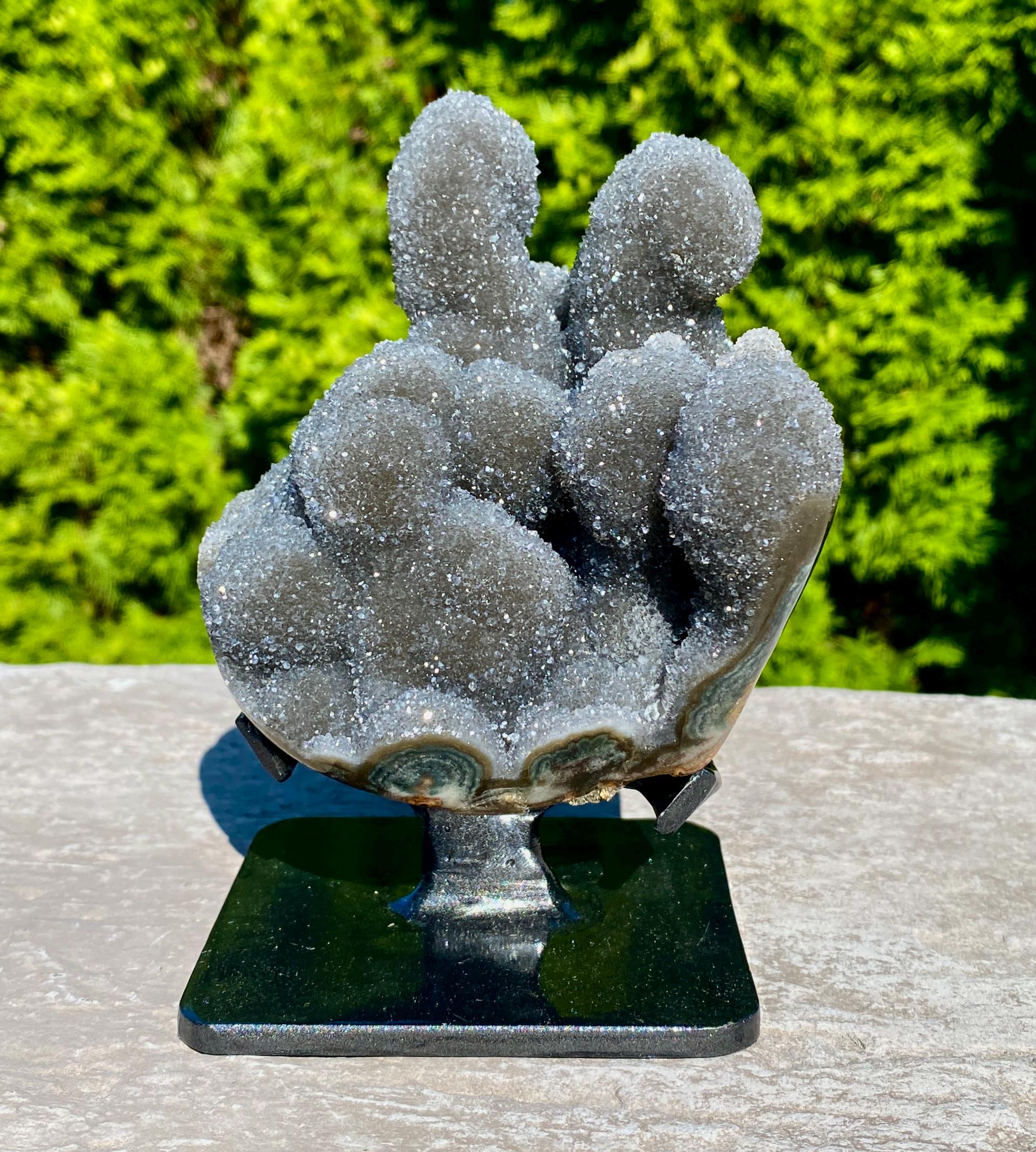 Wow! Botryoidal Black Galaxy Amethyst