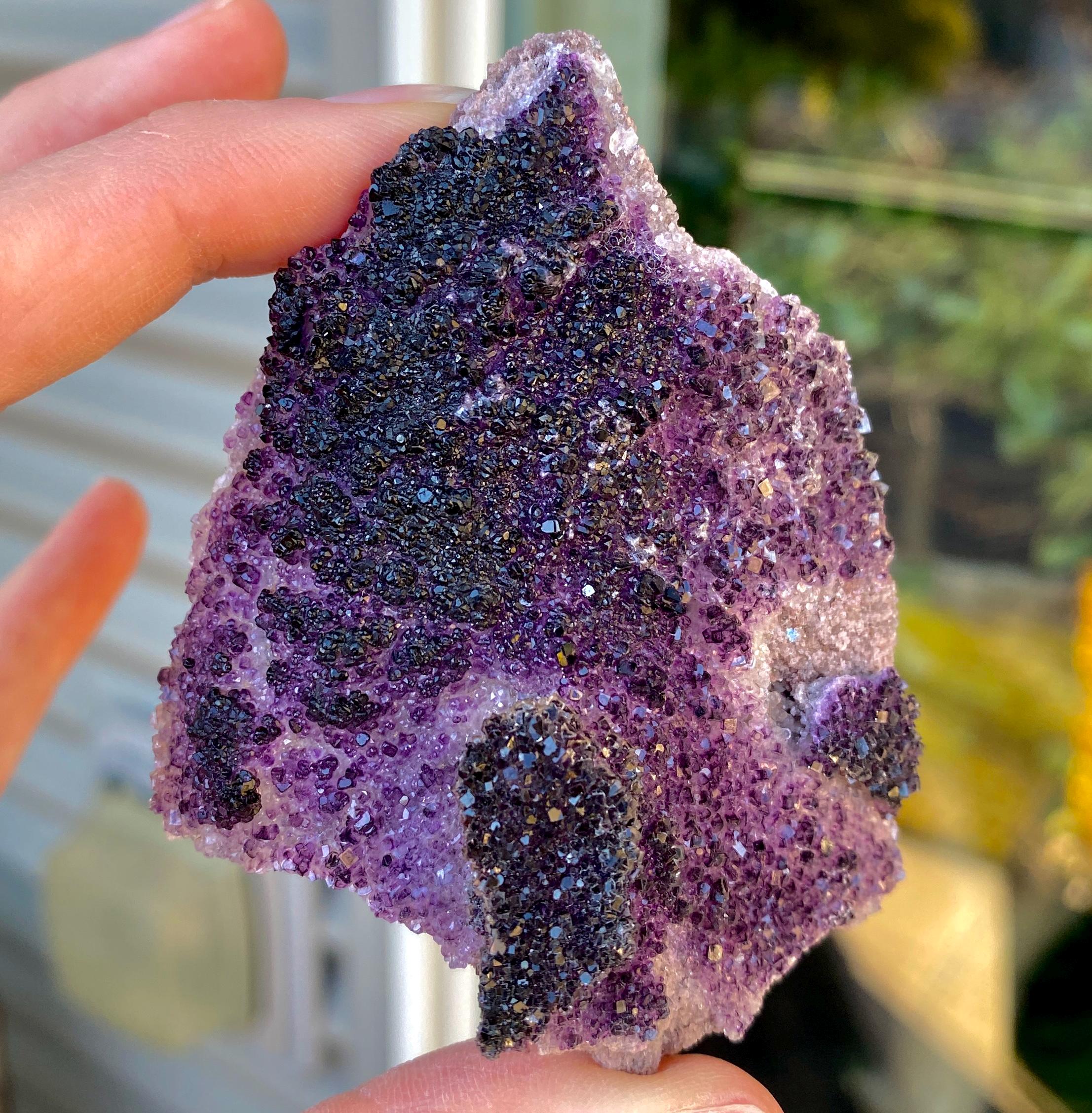 Amas de cristaux de fluorite verte, spécimen minéral de l'Illinois - France