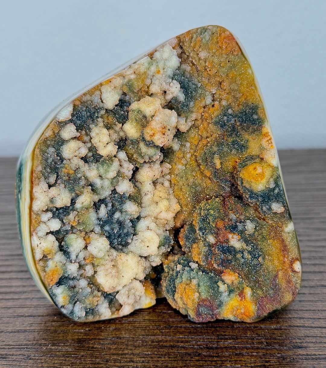 Colorful Sugary Jasper With Metal Display Stand - Etsy