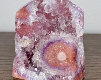 【単品売り可】ピンクアメジスト フラワーアゲート タワー ポイント 3個セット 単品売り可】ピンクアメジスト フラワーアゲート タワー ポイント 3個