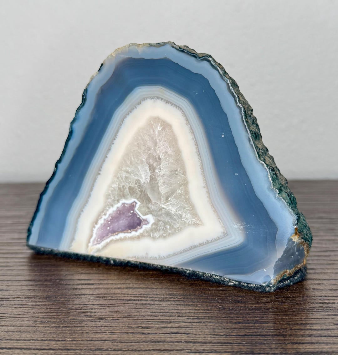 CUTE Banded Druzy Agate Geode - Etsy