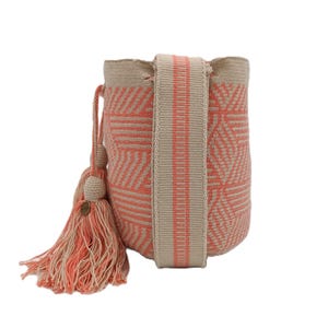 Wayuu-väska, enkel tråd, medium, mochila