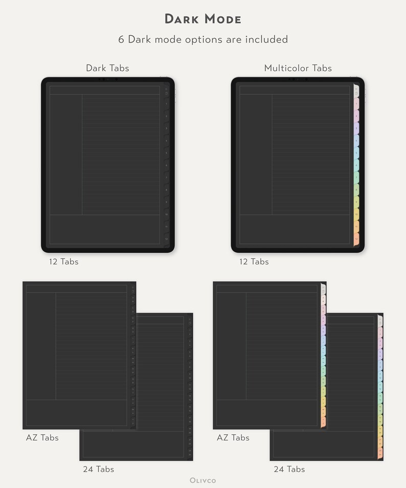 Digital Notebook Goodnotes Notebook for Ipad Goodnotes Etsy