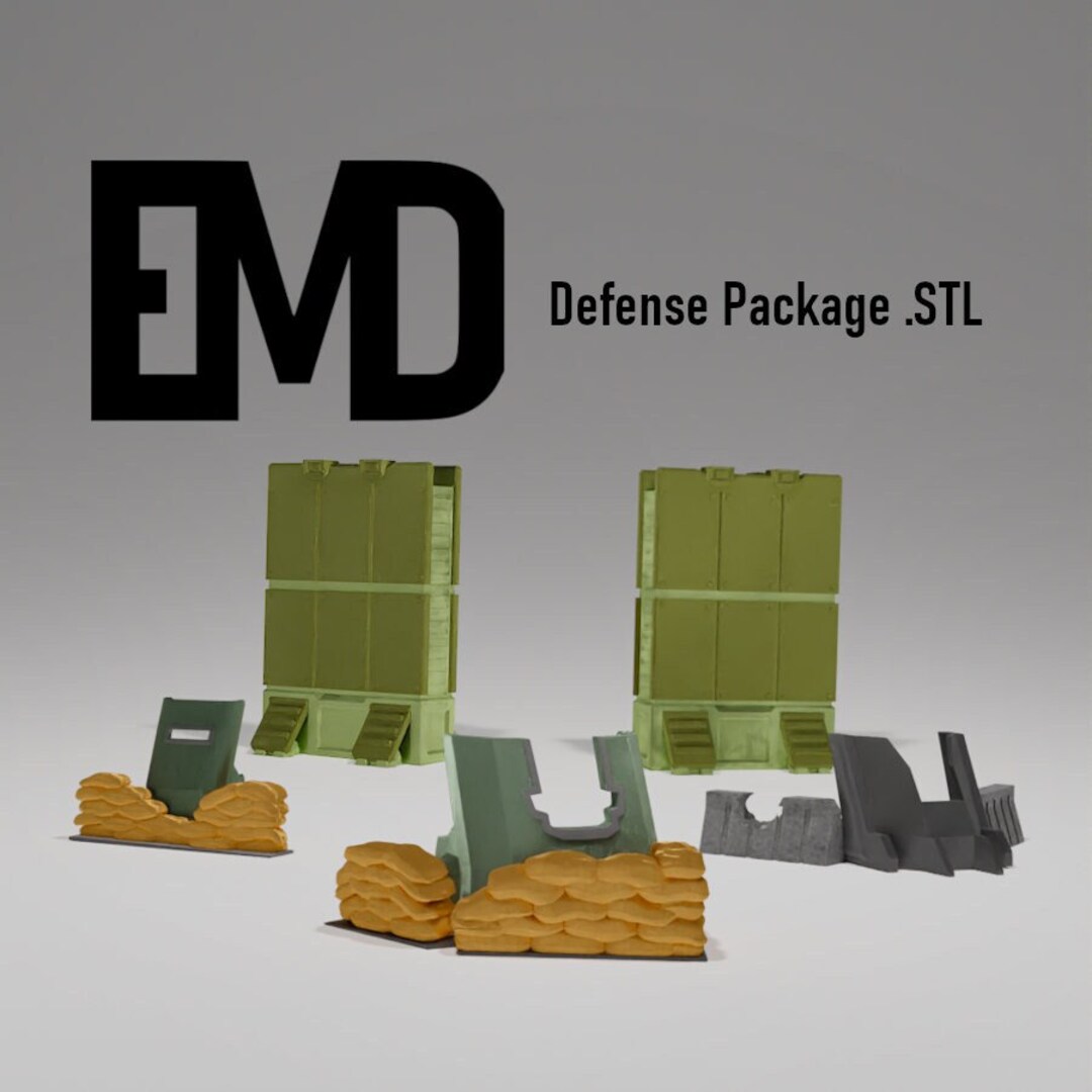 MCX Marine Barrier Defense Package .STL Files for 3D Printing Etsy