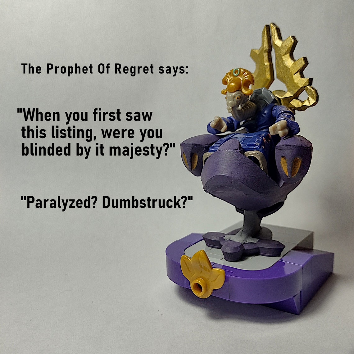 MCX Prophet's Throne & Head Dress: .STL Files for Resin Printing - Etsy