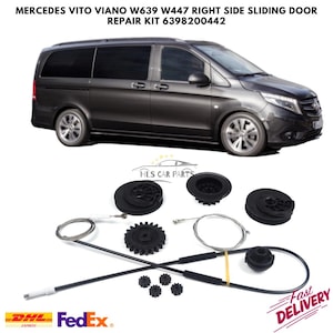 Door Guide Rail Repair Set for Mercedes Vito Viano W639 W447 6398 6398200442