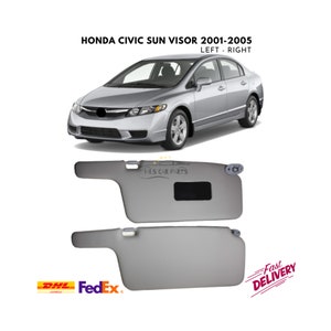 For Honda Civic 2001-2005  Interior Sun Visor Protection  Left Right 2 Pcs Car Accessories Replacement Parts Trim Fast Delivery