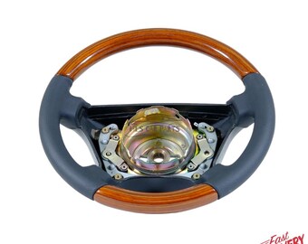 ステアリングホイール カスタム リビルド ウッドチョーク 380 mm