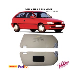 Für Opel Astra F Modell Innen Sonnenblende Schutz Links Rechts Anzug Schminkspiegel Autozubehör Ersatz Grau Auto