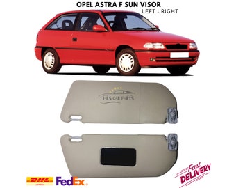 Para Opel Astra F modelo Interior parasol protección izquierda derecha traje espejo de maquillaje accesorios de coche reemplazo gris Auto