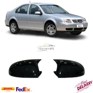 Bat Mirror Cover for VW Golf 4 Bora A4 MK4 1999-2006 GTI R32 Car Accessories Shiny Piano Black Tuning Auto Sport External Parts