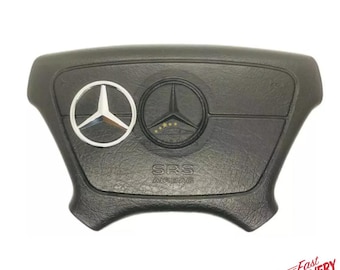 Steering Wheel Star Chrome Logo Emblem for Mercedes W124 W210 W208 W140 W202