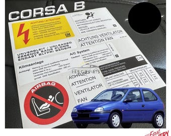 For Opel Corsa B Model Decal Set Stickers Best Quality Fast Delivery