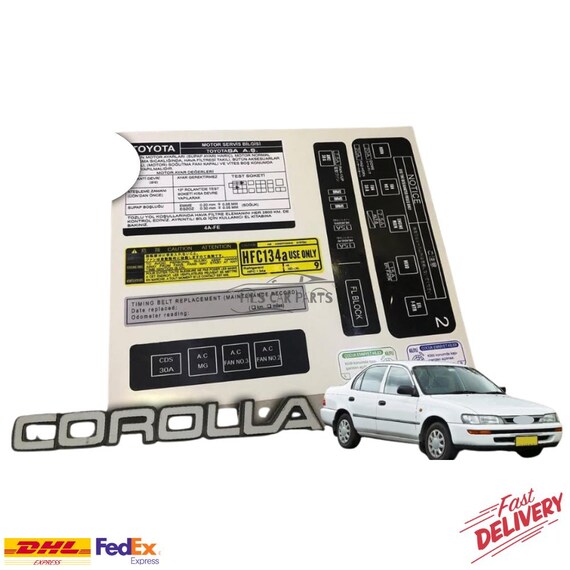 トヨタカローラ全モデル用デカールセットステッカー最高品質迅速配送 