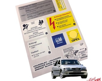Juego de calcomanías para Opel Vectra B, la mejor calidad, entrega rápida.