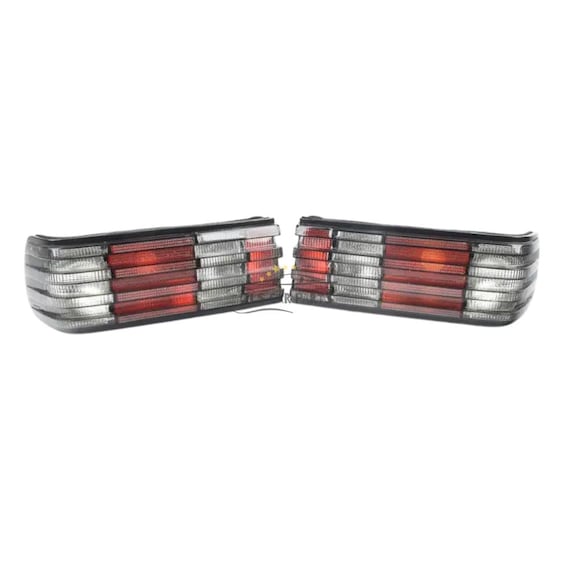 Fit for Mercedes-benz W126 C126 2pcs Smoke Rear Tail Light