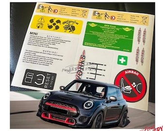 For Mini Cooper All Models Decal Set Stickers Best Quality Fast Delivery