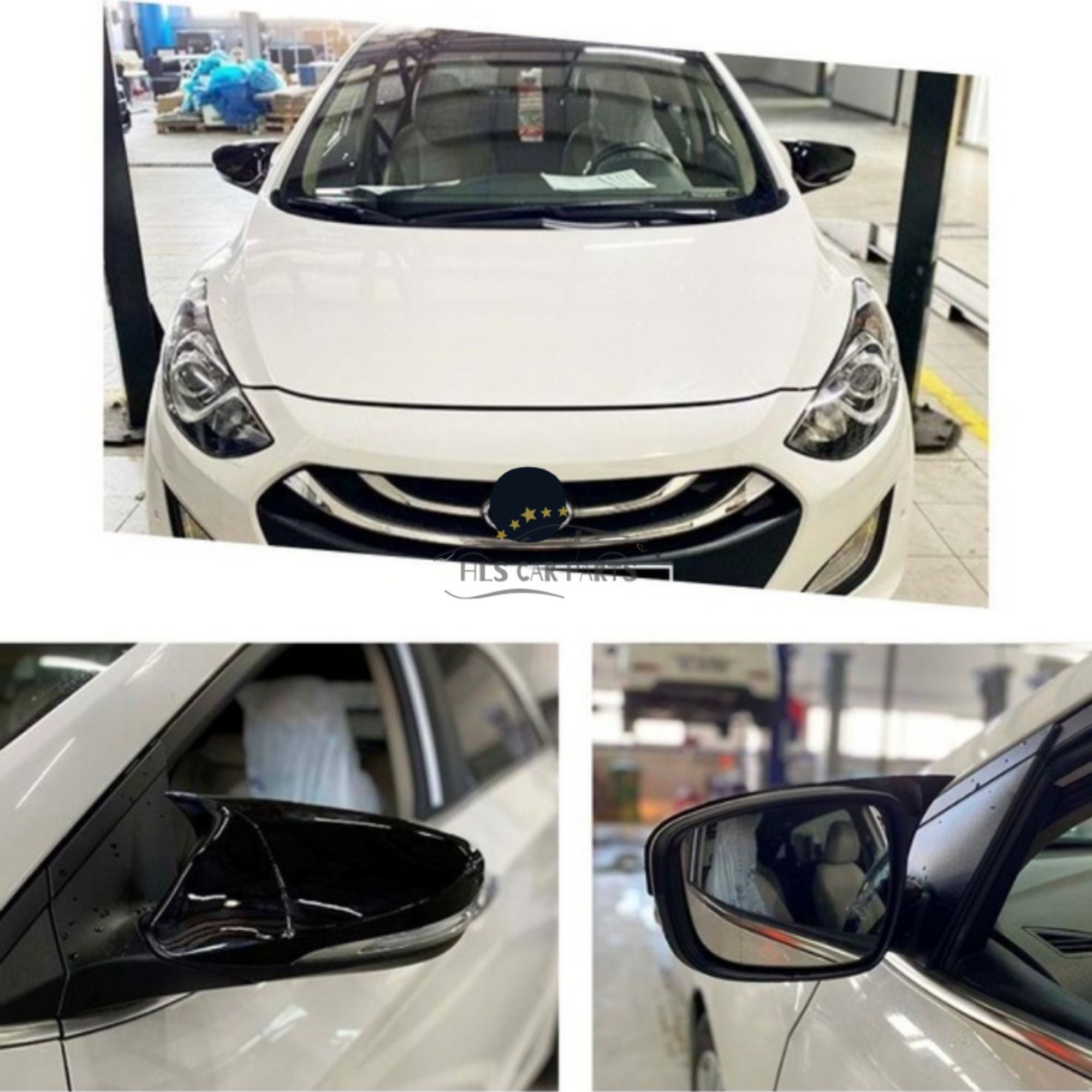 Coque Chromée Rétroviseur Coques Rétroviseurs Chromées Pour Hyundai I30 2012-2016 - Protection Et Style Cache Rétroviseur Acier Inox