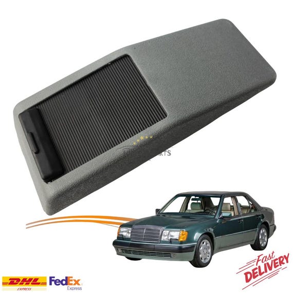 Fit for Mercedes W124 C124 S124 Center Console Storage Box Gray