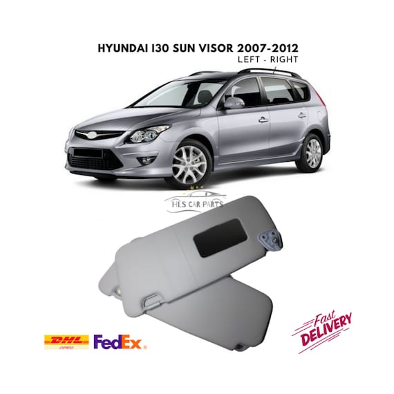 For Hyundai I30 Interior Sun Visor Protection 2007 2012 Model Years Left Right Suit Make up Mirror Car Accessories Replacement Gray Auto Etsy