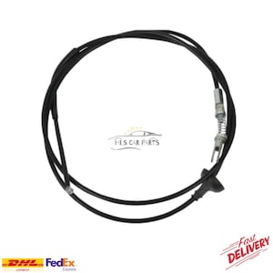 May include: A black car part cable with a metal spring and connector. The image includes the text "HLS CAR PARTS" and logos for DHL, FedEx, and "Fast Delivery".
