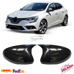 Bat Mirror Cover for Renault Megane 4 IV 2016-2021 Car Accessories Piano Black Tuning Auto Sport Design RS
