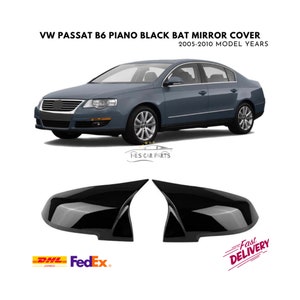 Bat Mirror Cover For VW Passat B6 2005-2010 Model Year Car Accessories Piano Black Tuning Auto Sport Design External Part
