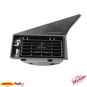 Peut inclure: Une grille d'aération de voiture noire avec des lamelles réglables. La grille a une forme rectangulaire avec un cadran de commande marqué "0" et "8". L'image comprend le texte "Fast Delivery".