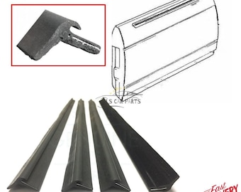 Escovas raspadoras de borracha para vedação de portas e janelas, 4 peças, para Mercedes Benz W123