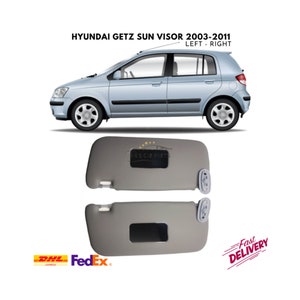 For Hyundai Getz Interior Sun Visor Protection 2003-2011 Model Years Left Right Suit Make Up Mirror Car Accessories Replacement Gray Auto