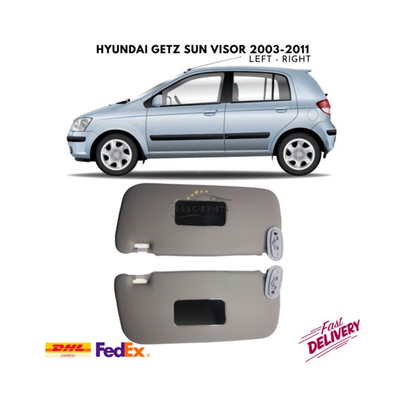 Pare-soleil Gauche Hyundai Getz 2002-2012 - Pièce OEM 852201C000QS/852101C000QS - Installation Facile - Gris